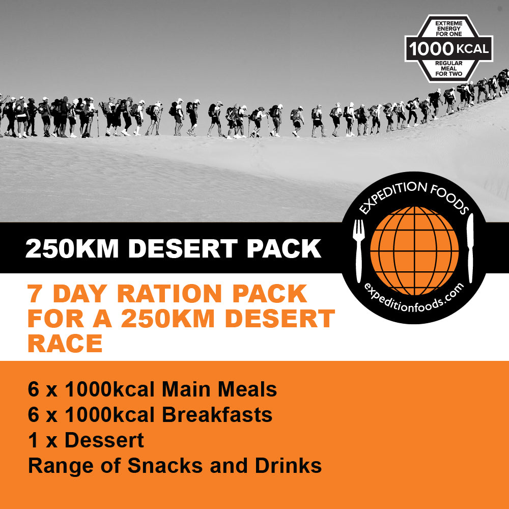 250km Desert Race Nutrition Pack (1000kcal)