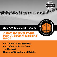 250km Desert Race Nutrition Pack (1000kcal)
